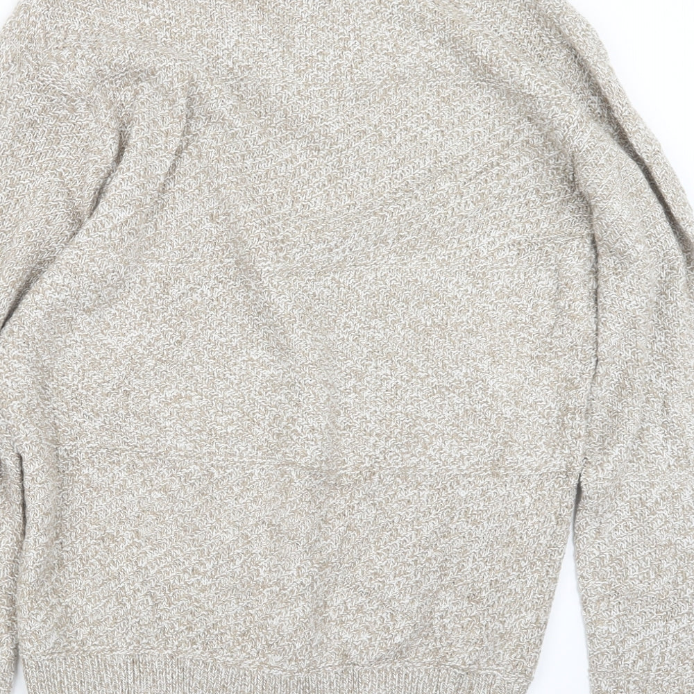 Mens UK Size L Easy Beige Pullover Sweatshirt