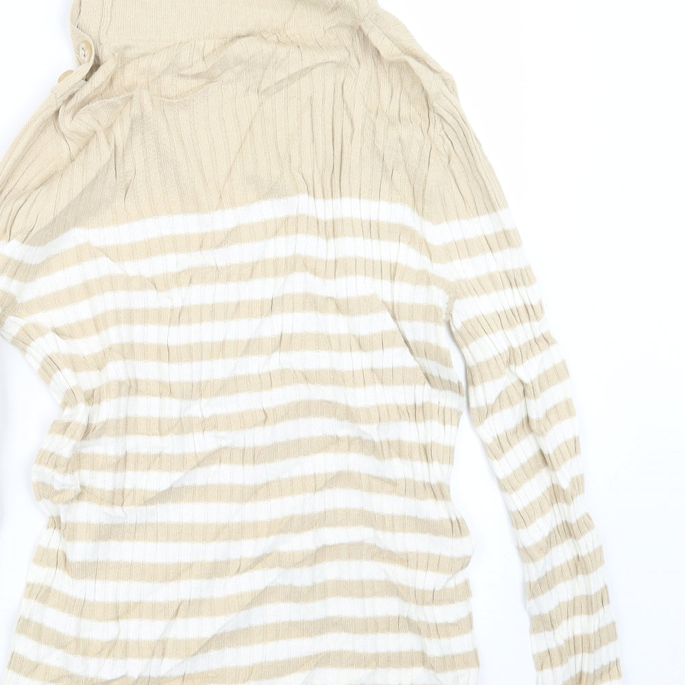 Womens UK Size 10 BHS Beige Pullover Jumper