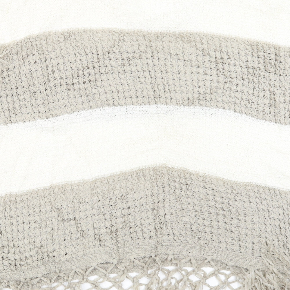 George Womens Beige Knit Pullover Jumper Size M