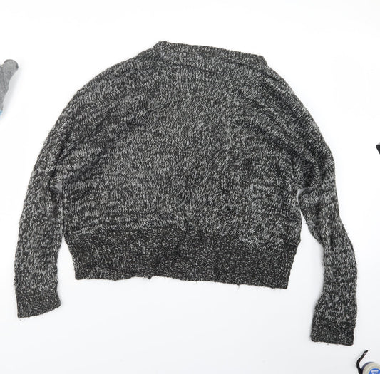 New Look Womens Black Knit Pullover Jumper Size L