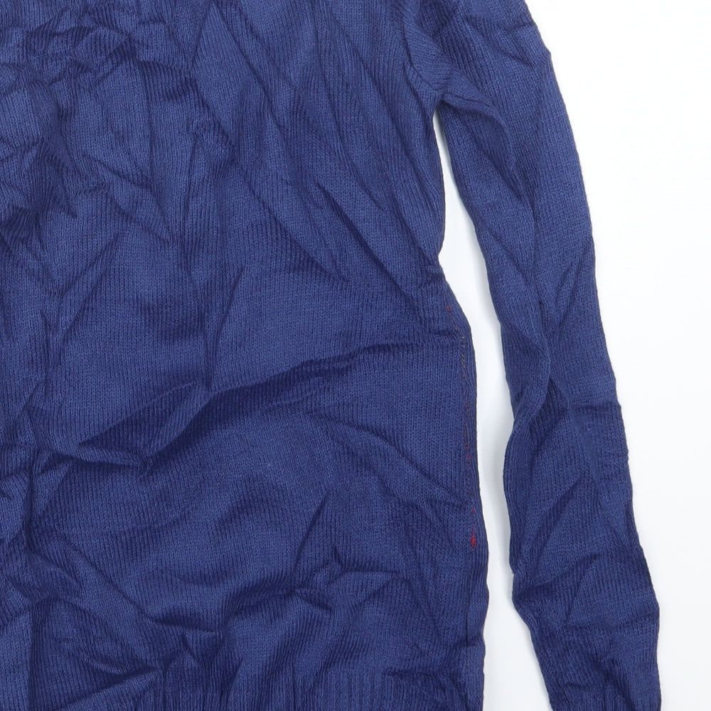 The Christmas Workshop Mens Blue Knit Pullover Jumper Size S - Christmas