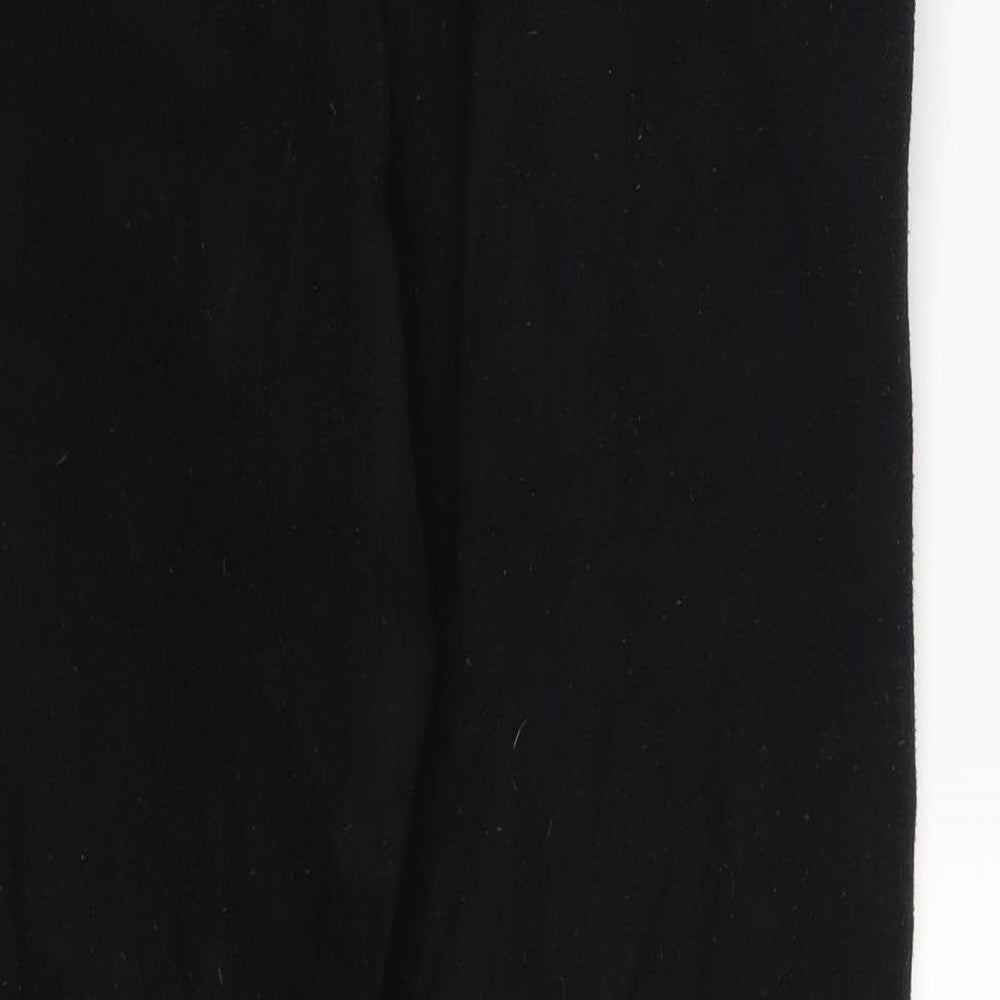 Womens UK Size 8 Damart Regular Fit Sweatpants Black Trousers