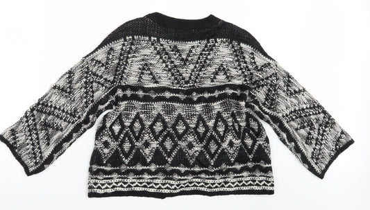 Womens UK Size XS NEXT Black Pullover Jumper