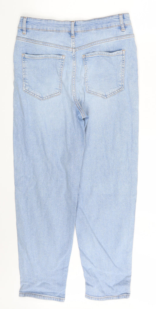 George Womens Blue Denim Straight Jeans Size 12 L27 in