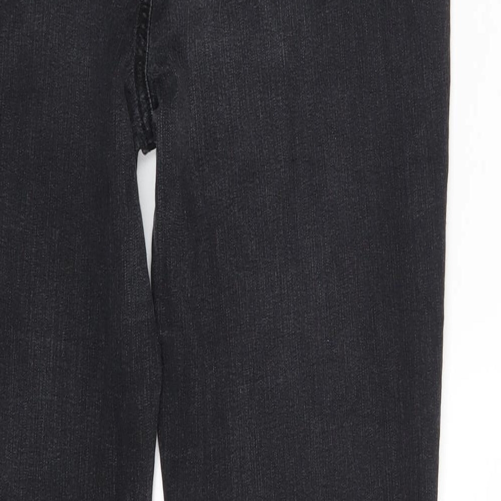 Snooker Jeans Womens Black Denim Straight Jeans One Size L27 in