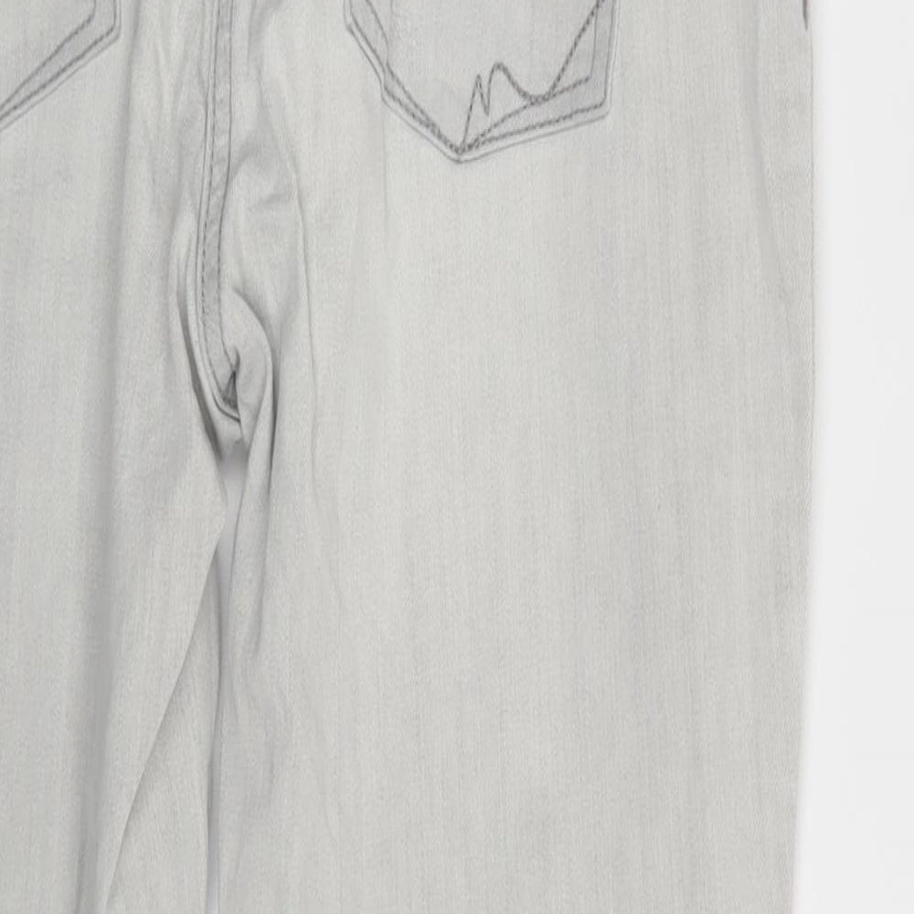 NEXT Womens Grey Denim Skinny Jeans Size 14 L28 in