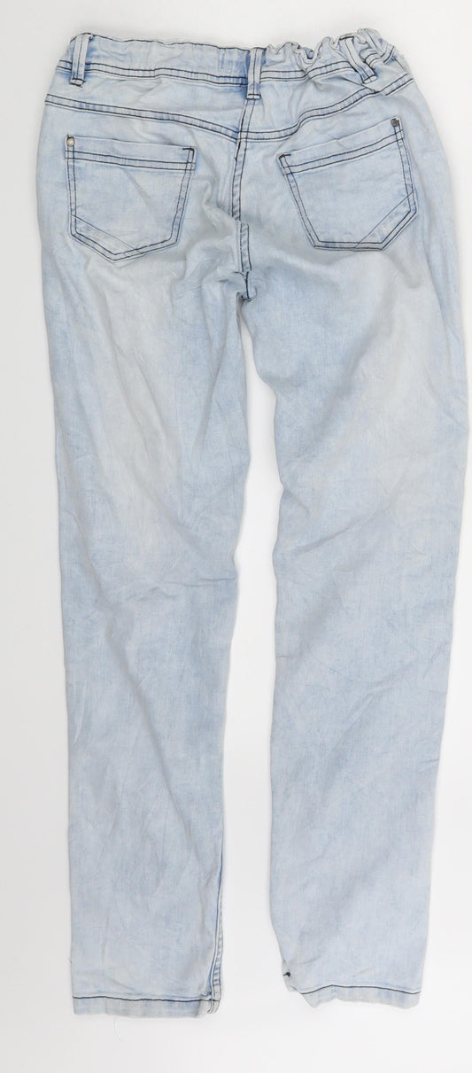 152 Jeans Girls Blue Denim Straight Jeans One Size