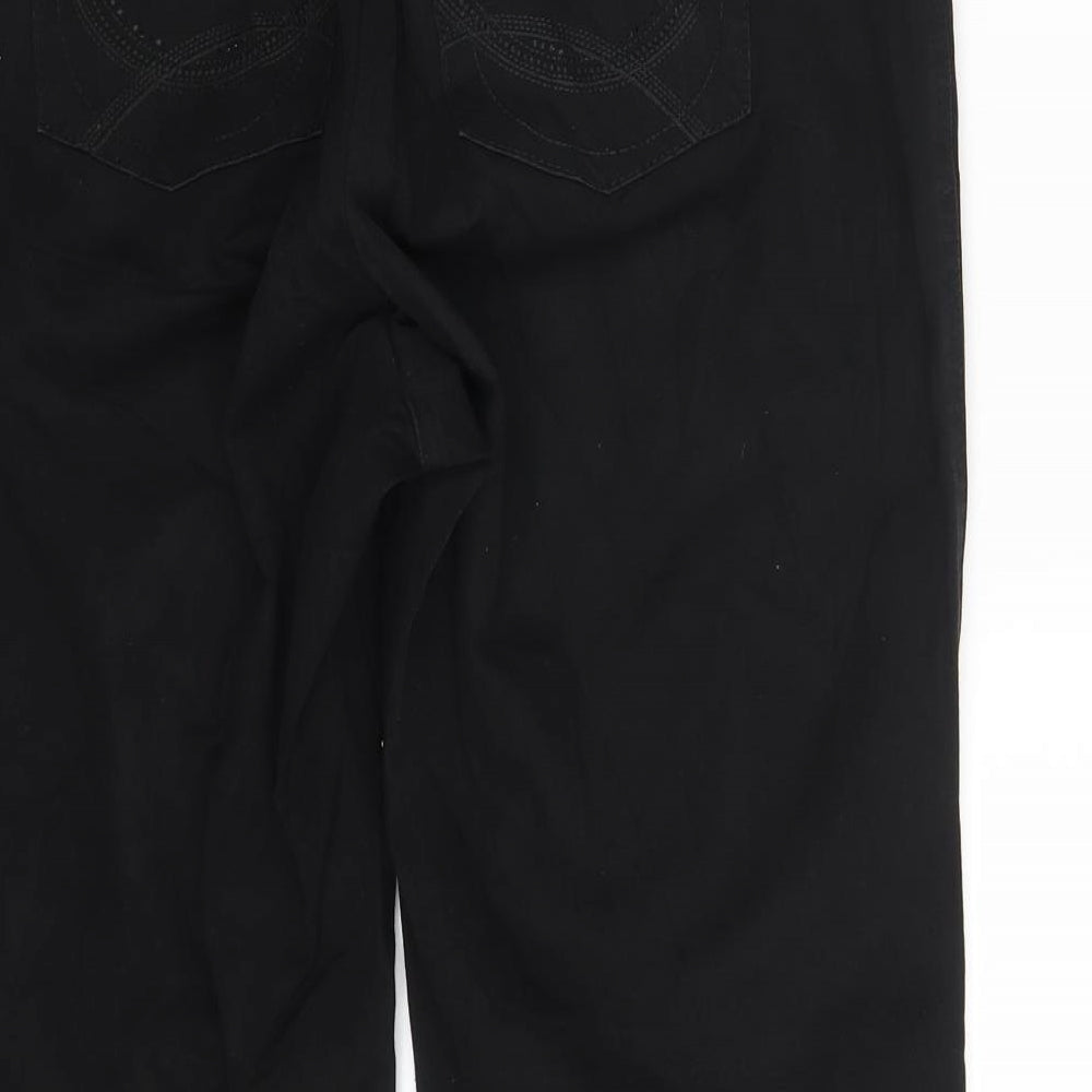 Womens UK Size 32 in Bonita Regular Fit Straight Black Jeans