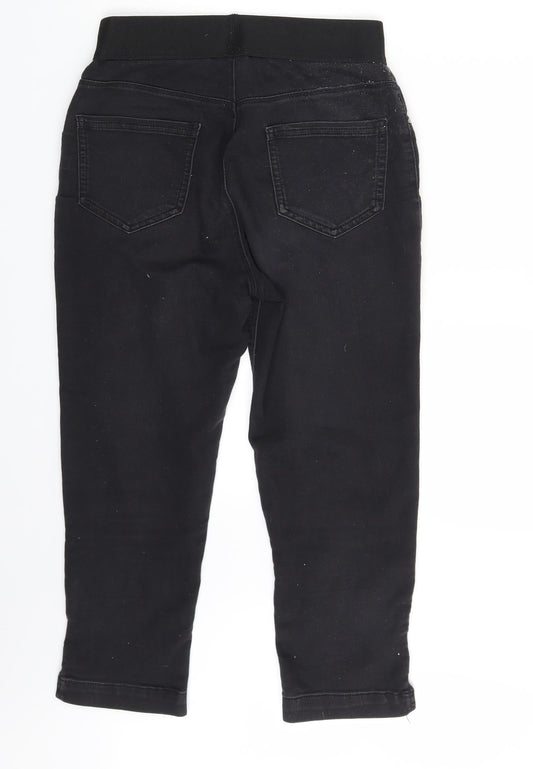 George Womens Black Denim Jegging Leggings One Size L21 in