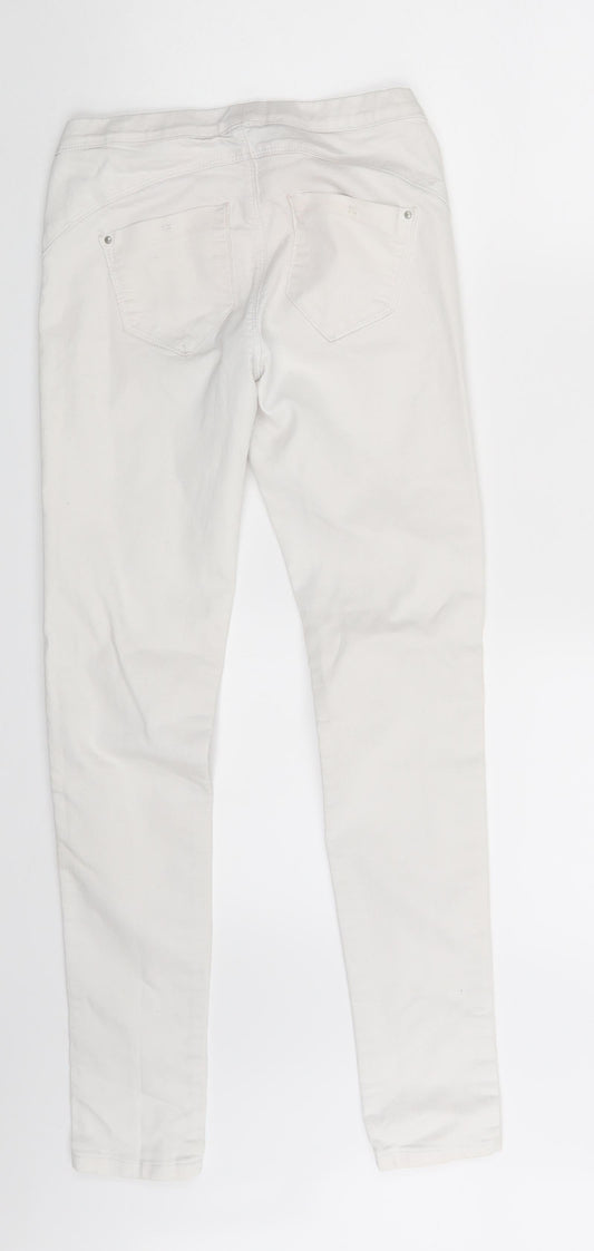 Womens UK Size 6 Denim & Co. Jegging White Leggings