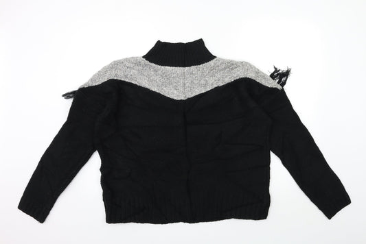 Womens UK Size L Marks and Spencer Black Pullover Jumper