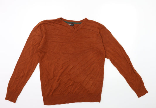 Womens UK Size L Peacocks Brown Pullover Jumper