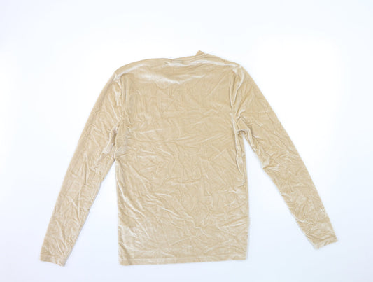 Womens UK Size M ASOS Gold Pullover Sweatshirt