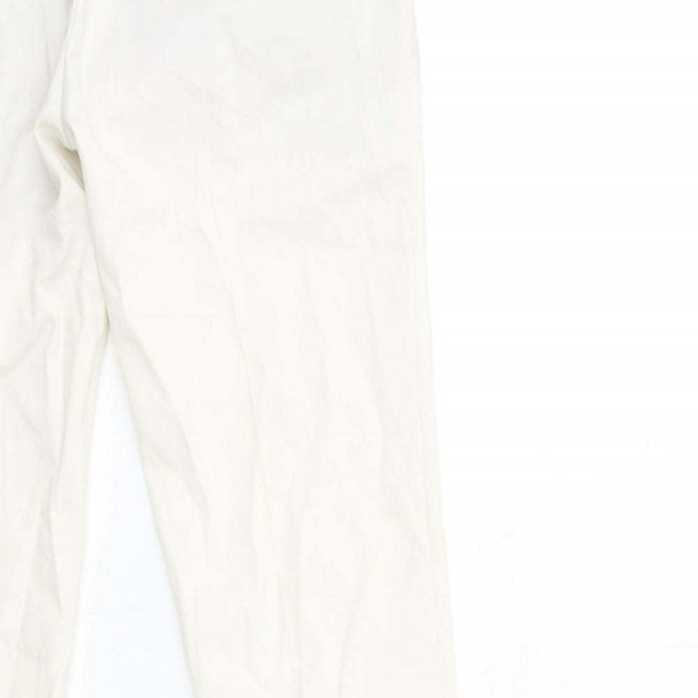 Womens UK Size 32 in ASOS Regular Fit White Trousers