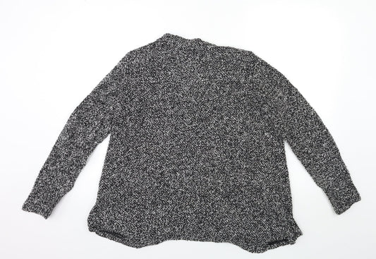 Dorothy Perkins Womens Grey Knit Cardigan Jumper Size 14