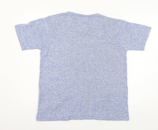 Womens UK Size 20 Afibel Blue Basic T-Shirt