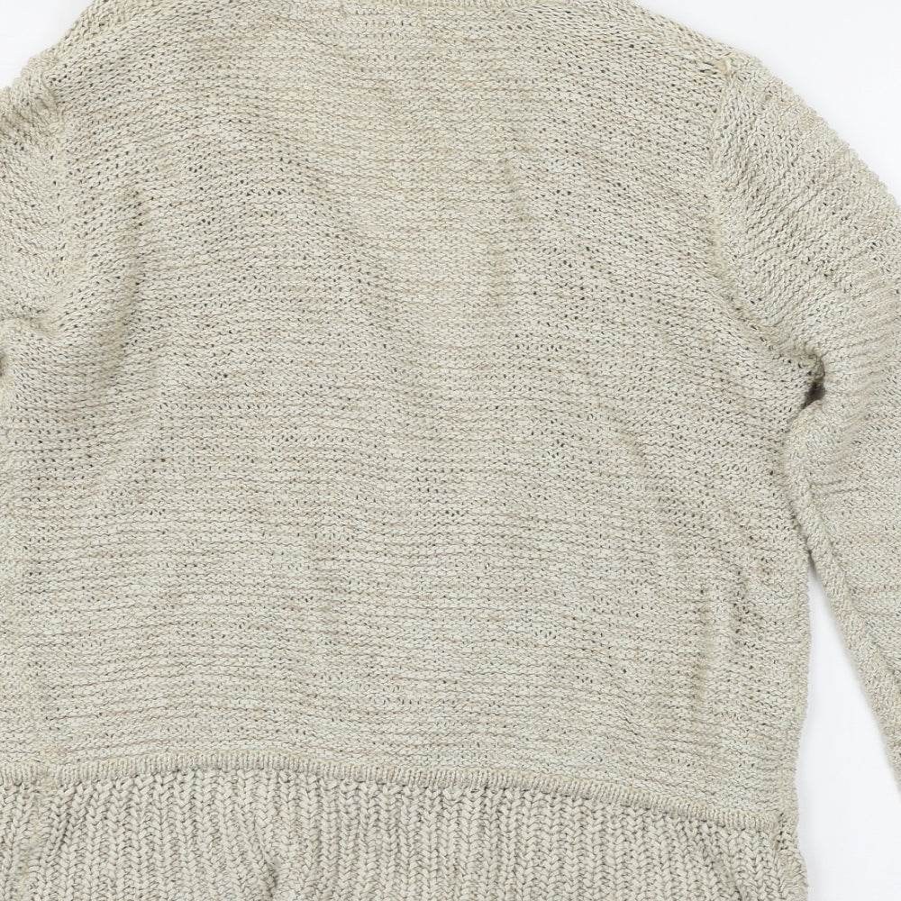 Womens UK Size 14 Soon Beige Cardigan Jumper