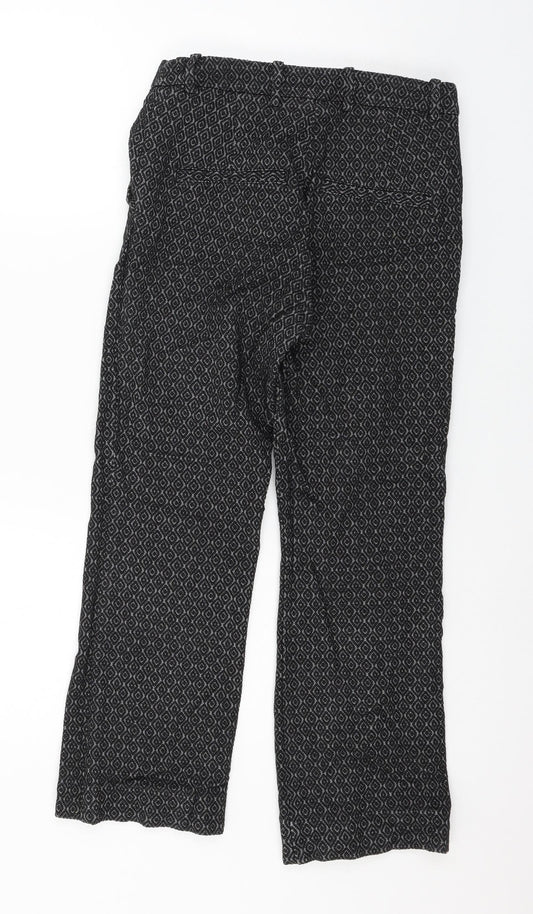 Womens UK Size 28 in H&M Regular Fit Black Trousers