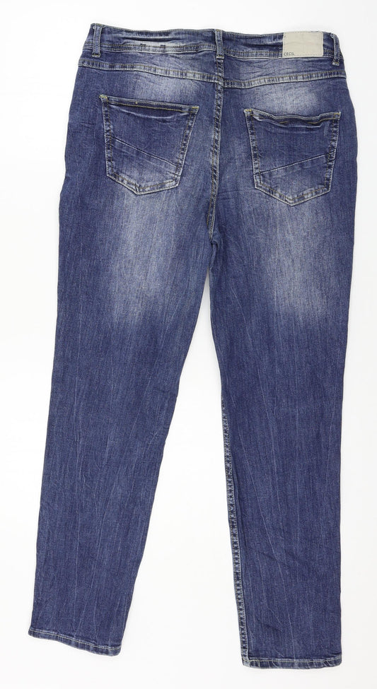 Cecil Mens Blue Denim Straight Jeans Size 30 in L27 in