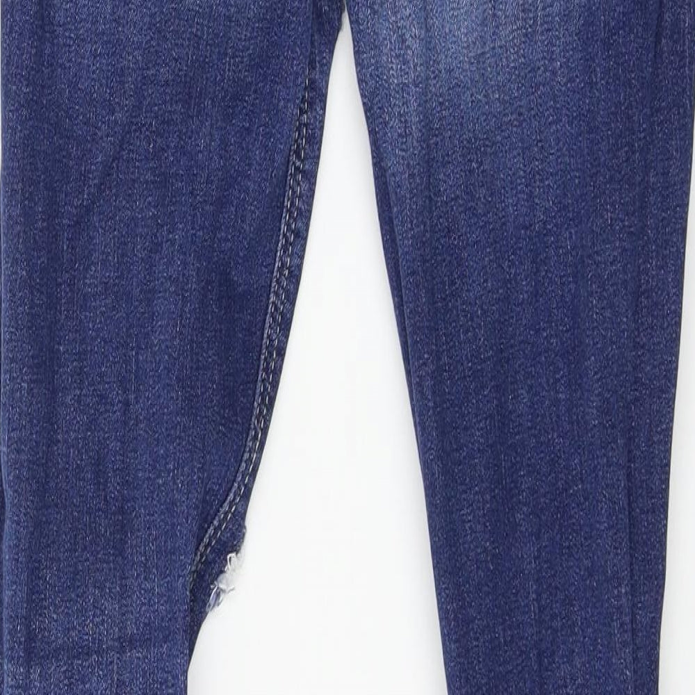 Denim & Co. Womens Blue Denim Skinny Jeans Size 4 L28 in