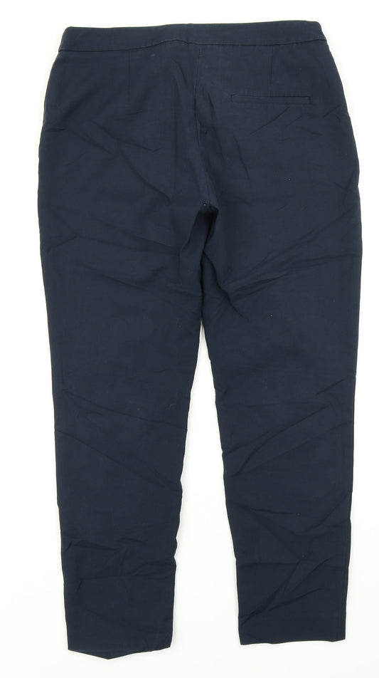 Womens UK Size 10 H&M Regular Fit Dress Pants Blue Trousers