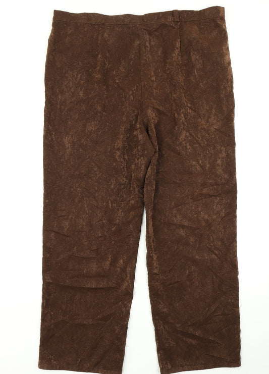 Miss Sukkmani Womens Brown Trousers Size 36 in L28 in