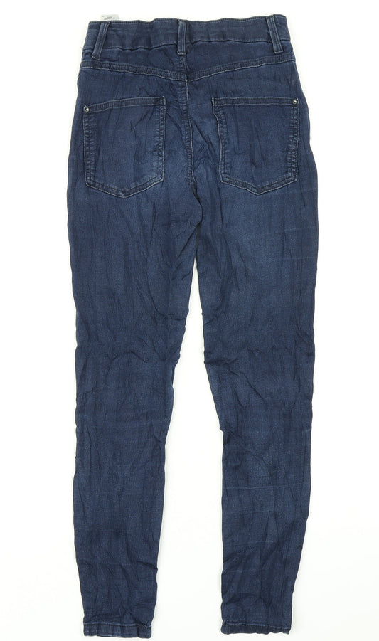 M&S Womens Blue Denim Jegging Jeans Size 6 L26 in