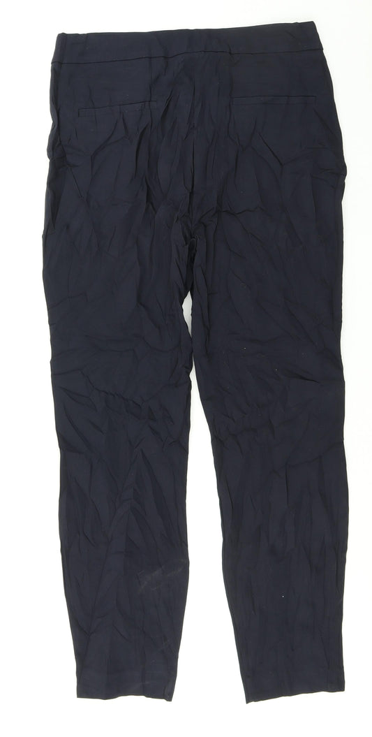 Womens UK Size 12 Papaya Regular Fit Dress Pants Blue Trousers
