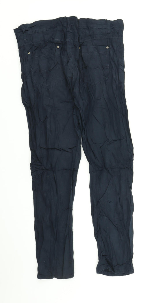 Moyorodi Womens Blue Dress Pants Trousers Size 6 L25 in