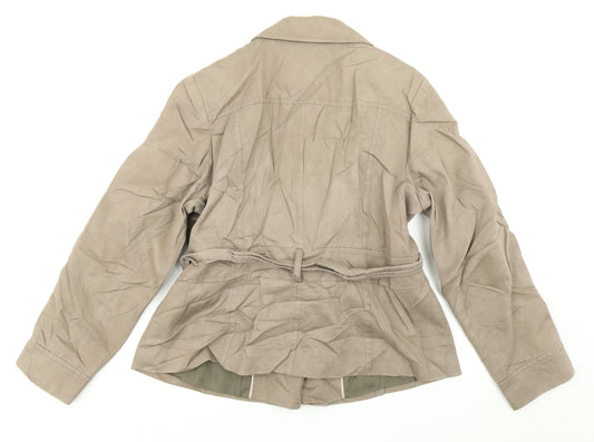 MArks & Spencer Womens Brown Overcoat Coat Size 16