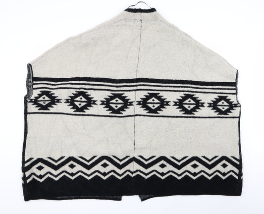 Primark Womens Multicoloured Geometric Cardigan Jumper Size M - size s/m