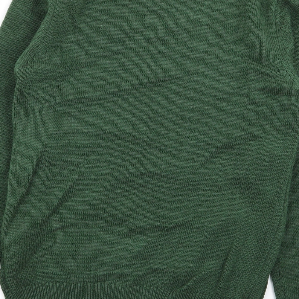 Cedar Wood State Mens Green Polka Dot Pullover Jumper Size XS