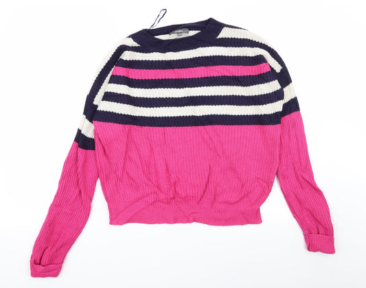 Womens UK Size 12 Studio Multicoloured Pullover Jumper