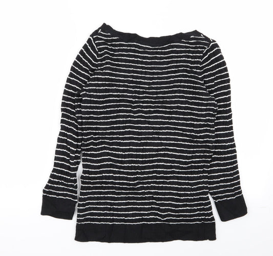 JNY Womens Multicoloured Striped Pullover Jumper Size S