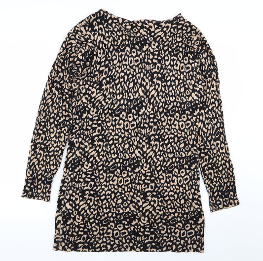 Peacocks Womens Multicoloured Geometric Fit & Flare Size 14