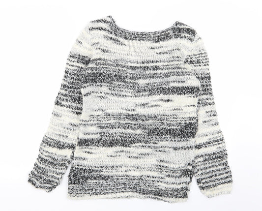 Divided by H&M Womens Multicoloured Geometric Pullover Jumper Size XS