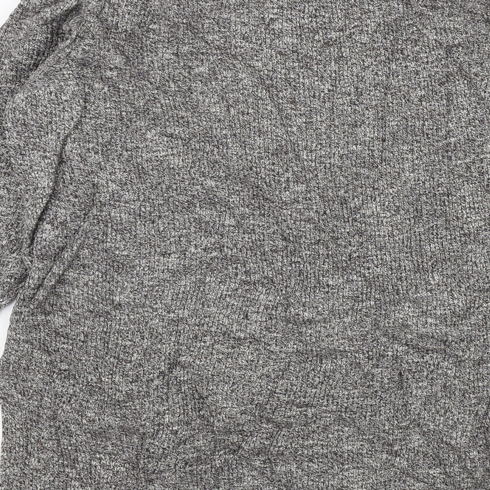 Womens UK Size 12 New Look Grey Henley Jumper