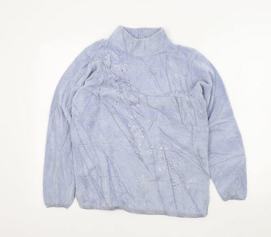 Womens UK Size S REFLECT Blue Pullover Jumper