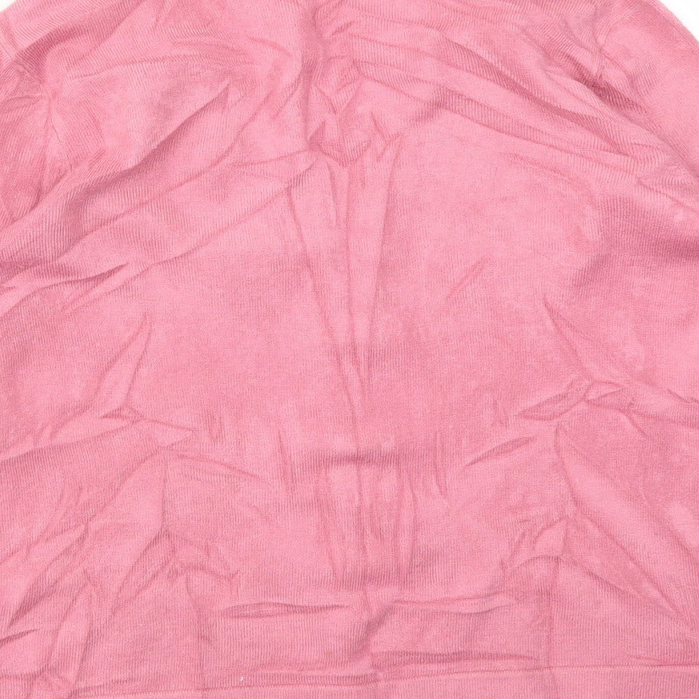 Womens UK Size S BM Pink Cardigan Jumper