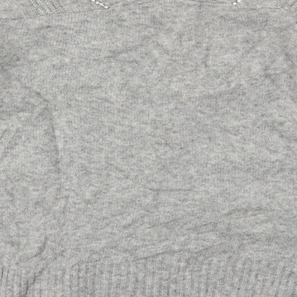 Womens UK Size M NEXT Grey Pullover Jumper