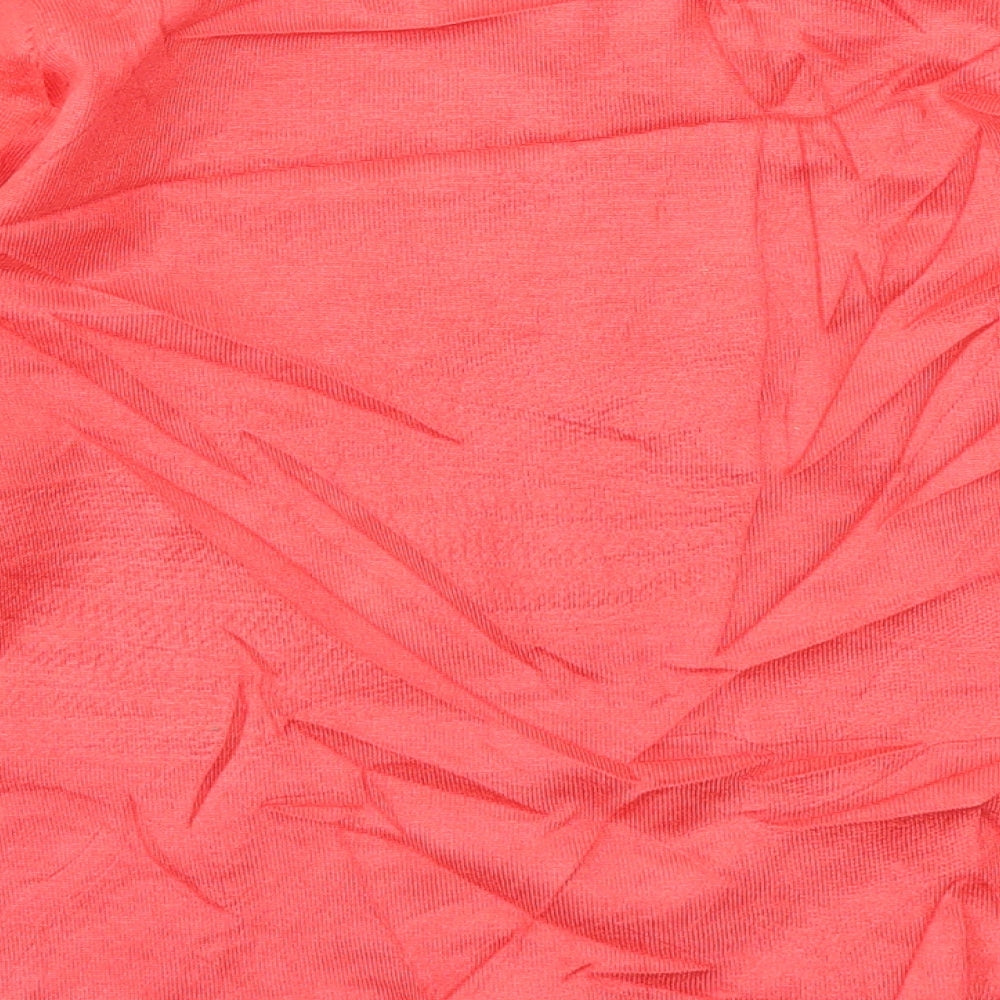 Womens UK Size S Chianti Pink Basic T-Shirt