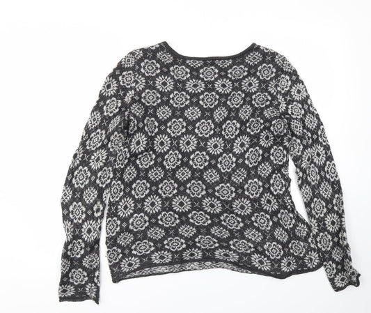Womens UK Size M H&M Grey Pullover Jumper