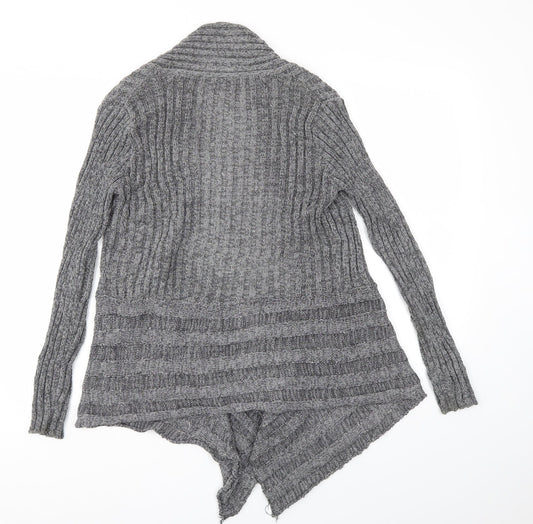 Womens UK Size S BM Grey Cardigan Jumper