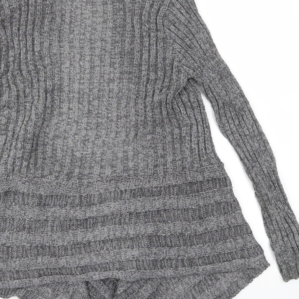 Womens UK Size S BM Grey Cardigan Jumper