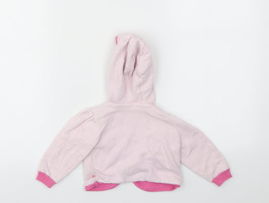 TU Girls Pink Floral Cardigan Jumper Size 6-9 Months