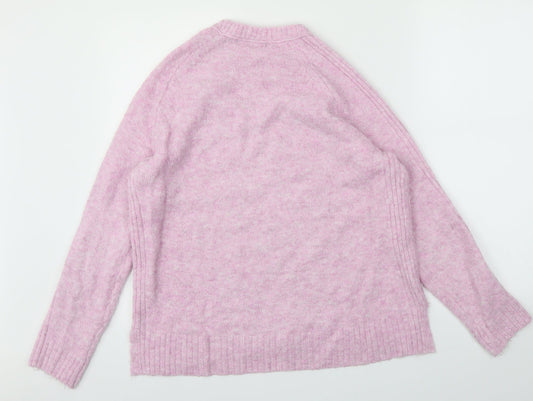 Womens UK Size M M&S Pink Pullover Jumper