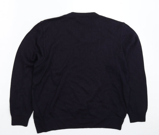 Womens UK Size M Marks and Spencer Blue Pullover Jumper