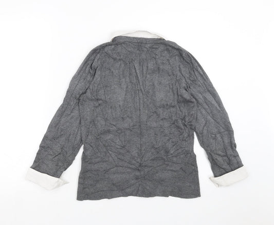 Linea Womens Grey Knit Pullover Jumper Size S