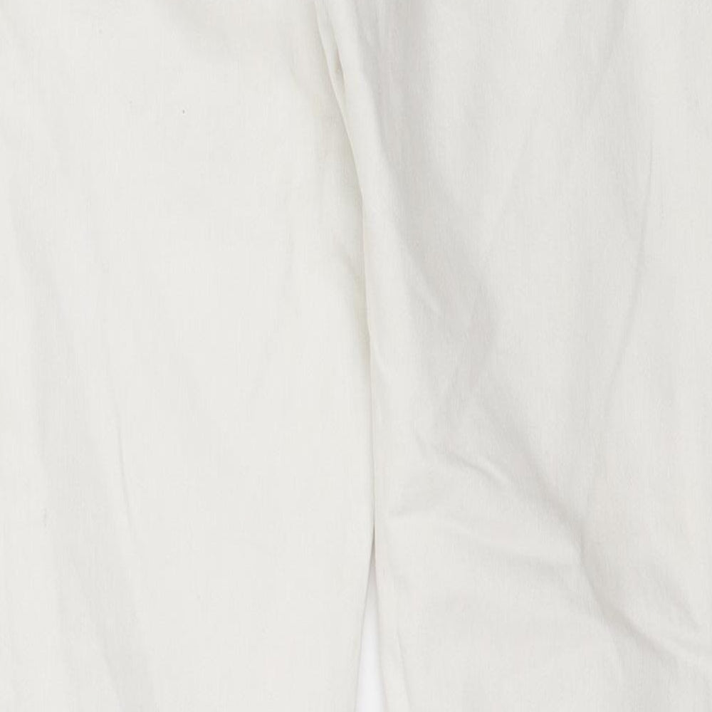 F&F Womens White Denim Skinny Jeans Size 10 L30 in