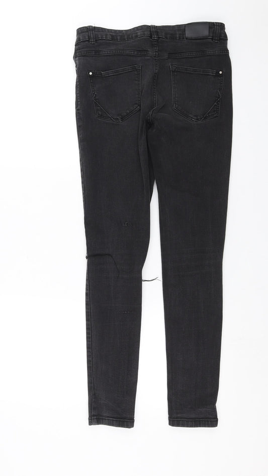 Nutmeg Womens Grey  Denim Skinny Jeans Size 12 L28 in